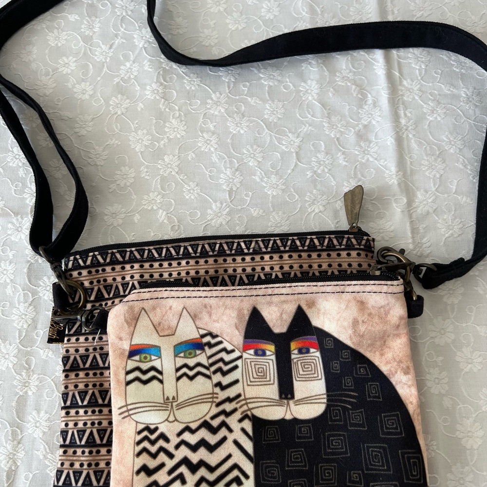Laurel Burch signature cats shoulder bag - Picture 9 of 13